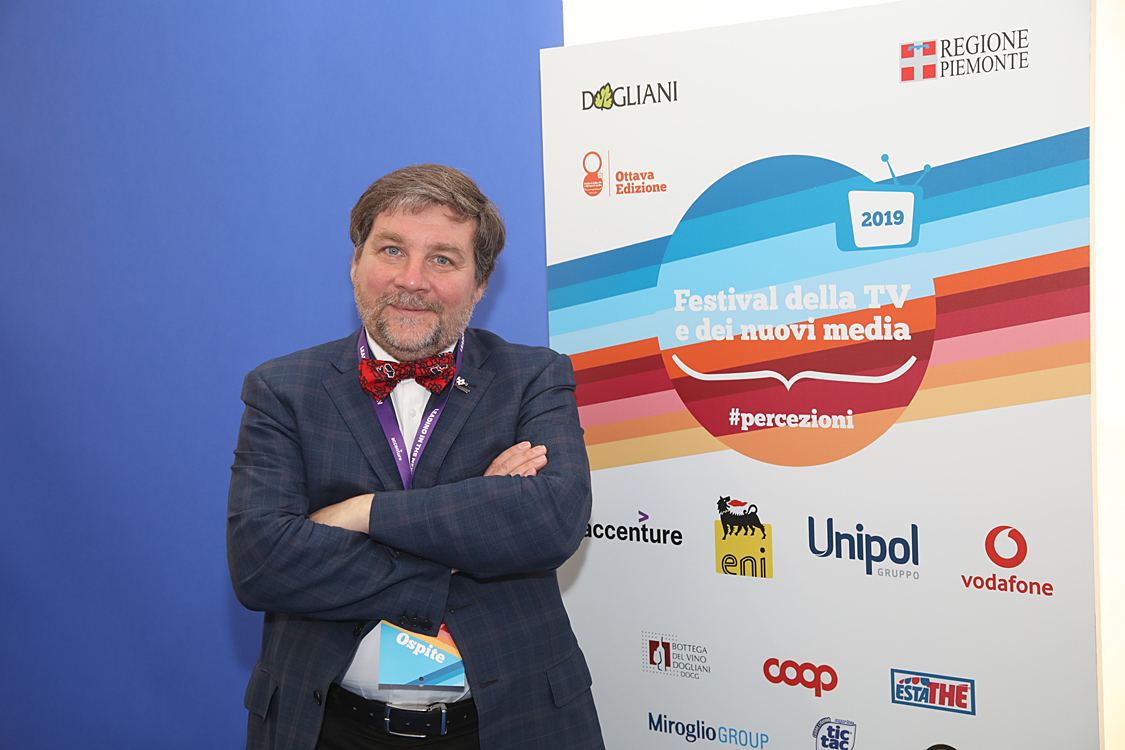 Festival della TV e dei Nuovi Media 2019_069.jpg - FESTIVAL DELLA TV E DEI NUOVI MEDIA 2019 A come Ambiente Le tematiche ambientaliste: dalla cronaca delle catastrofi naturali alla formazione di una vera e propria cultura della prevenzione. Luca Mercalli, Ermete Realacci, Angelo Robotto, Mario Tozzi con Rosy Battaglia